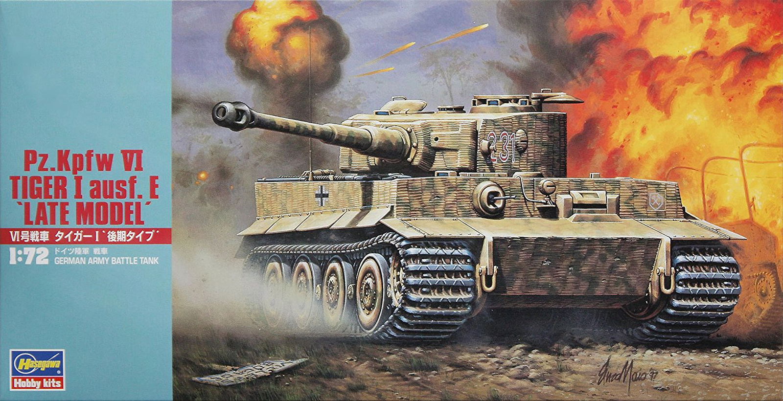 Hasegawa 1/72 Pz.Kpfw VI Tiger I Ausf.E Late Model - BanzaiHobby