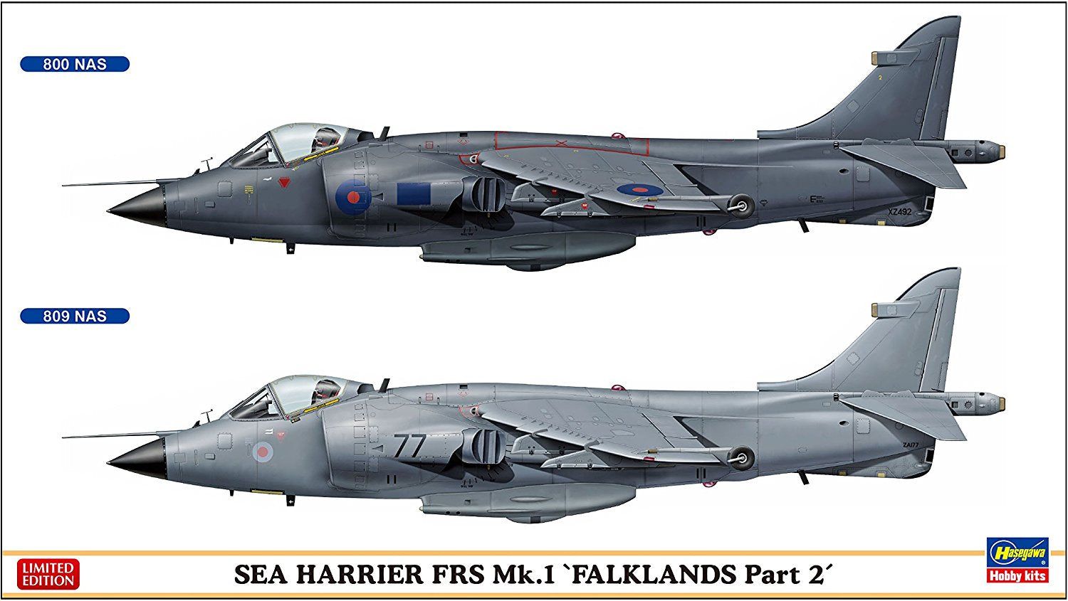 Hasegawa 1/72 Sea Harrier FRS Mk.1 `Falklands Part 2` 2 Set - BanzaiHobby