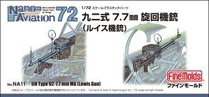 Fine Molds 1/72 Type 92 7.7mm Machine Gun (Lewis Gun) - BanzaiHobby