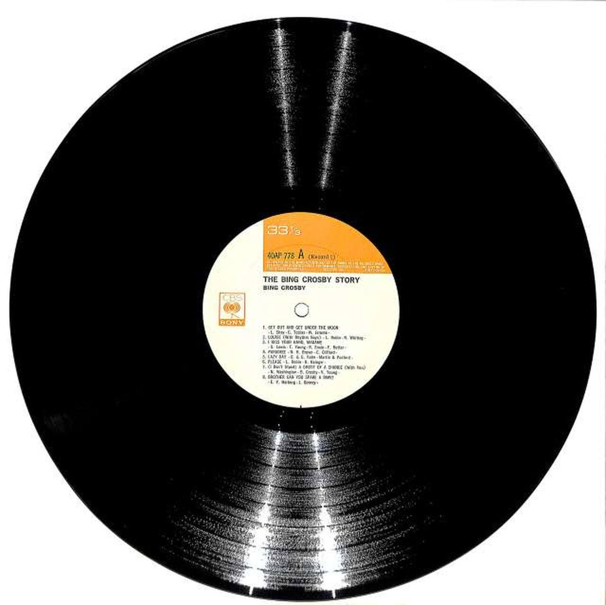CBS Sony Bing Crosby "Bing Crosby Story" 40AP 778/9