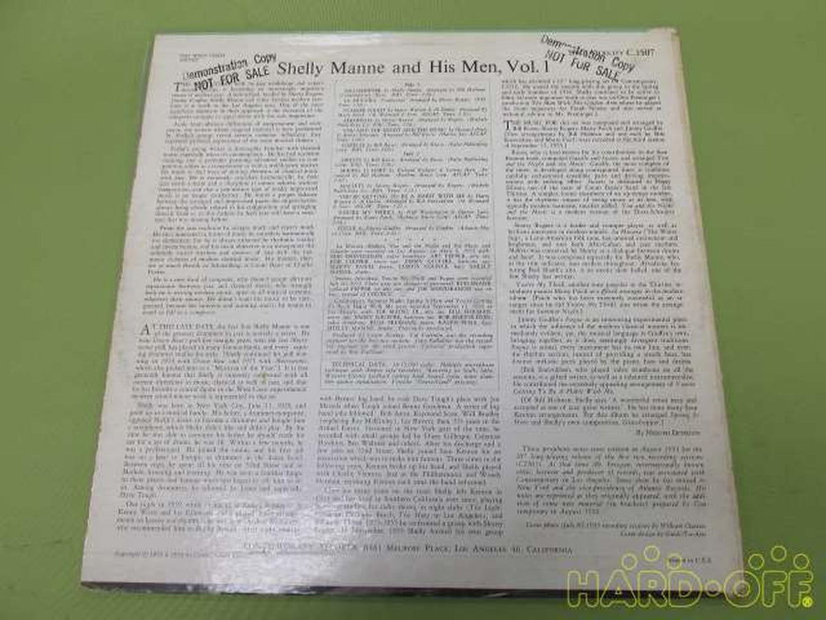 CONTEMPORARY RECORDS Western Music SHELLY MANNE & HIS MEN C3507 Demon