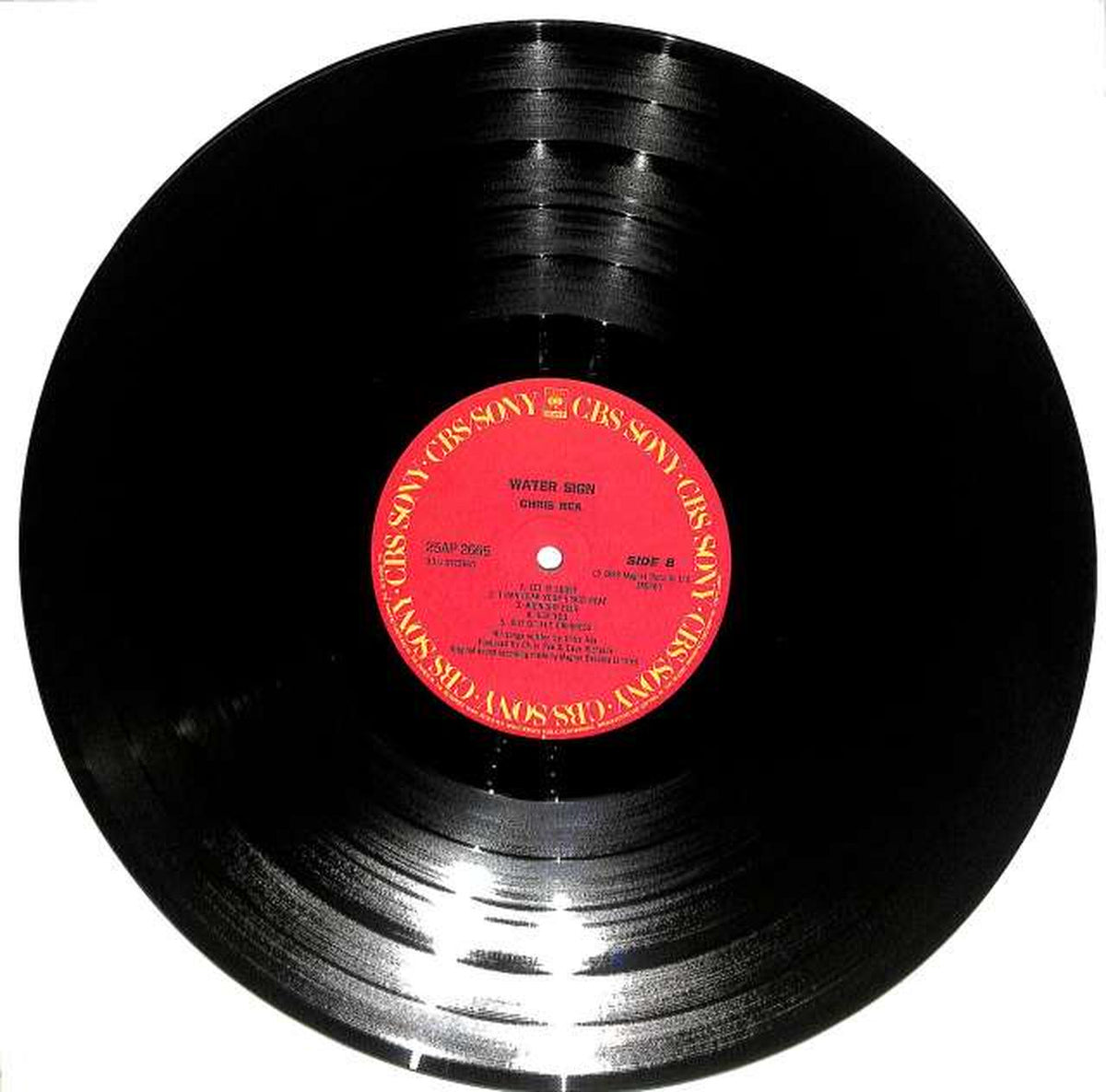 CBS Sony Chris Rea "Water Sign" 25AP2666