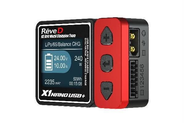 (PO SEP 2026) REVED RJ-018 USB Balance Charger X1 NANO USB Plus