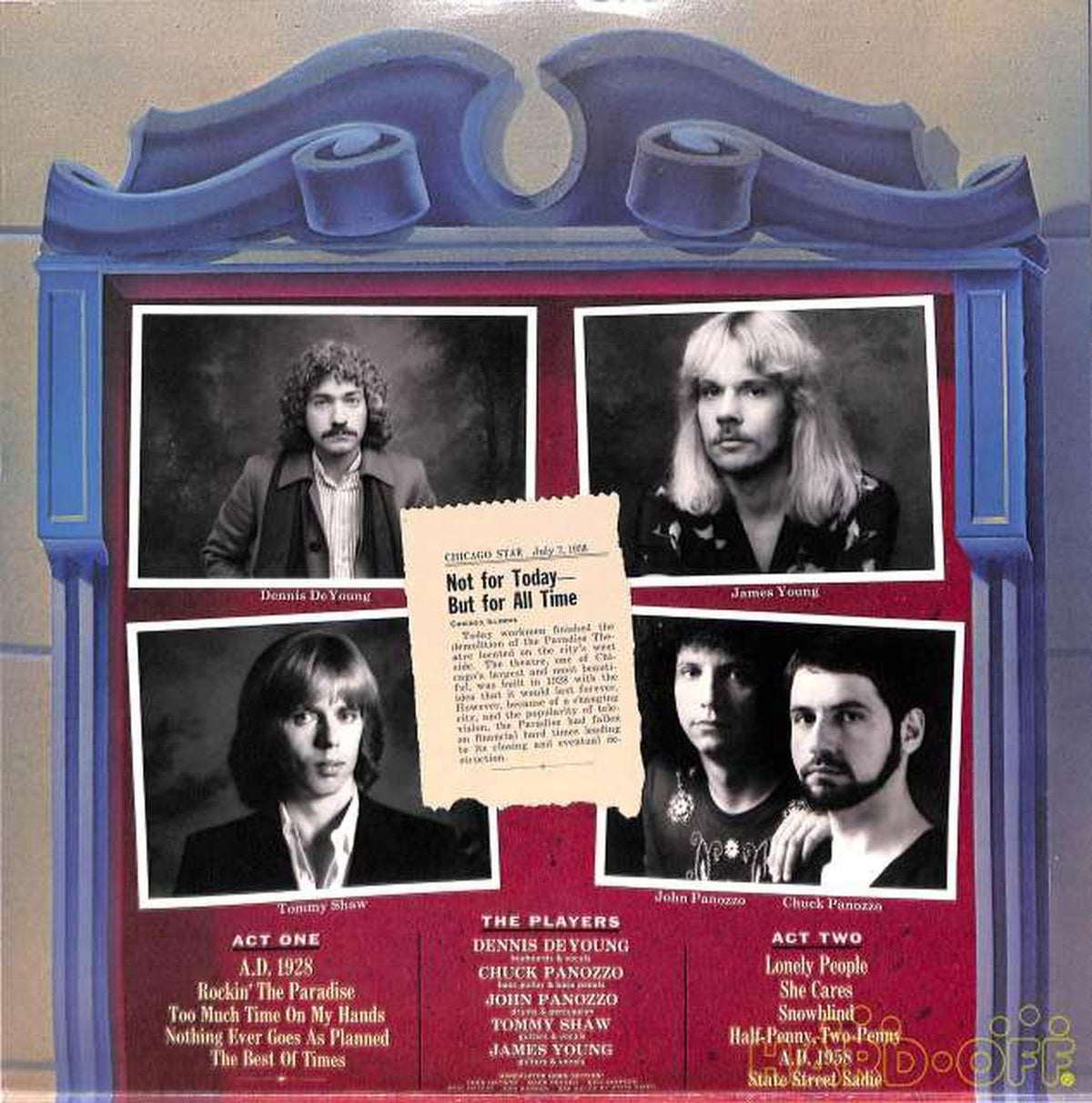 A&M (Import: US) Styx 'Paradise Theater' SP-3719