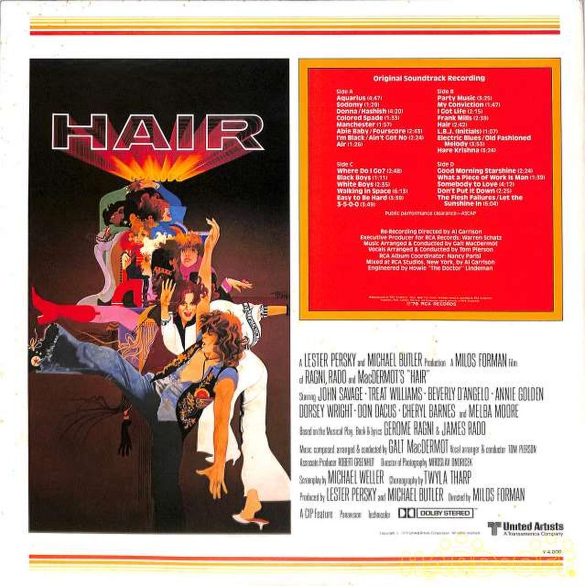 RVC Soundtrack 'Hair' RCA-9157~8 2LP