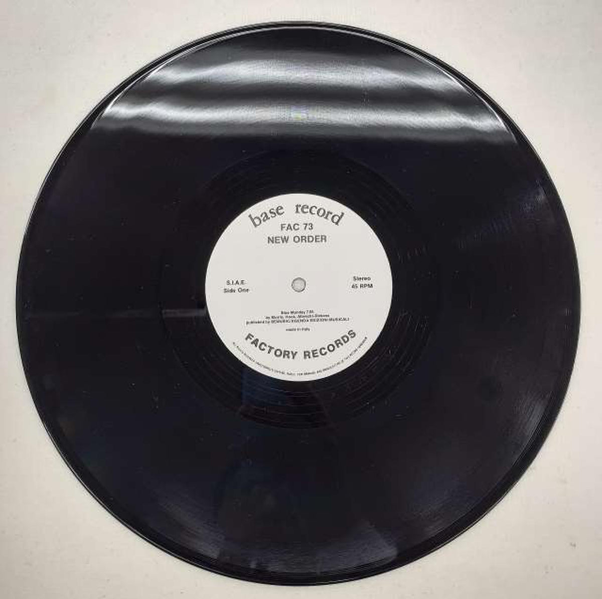FACTORY RECORDS NEW ORDER / BLUE MONDAY FAC73