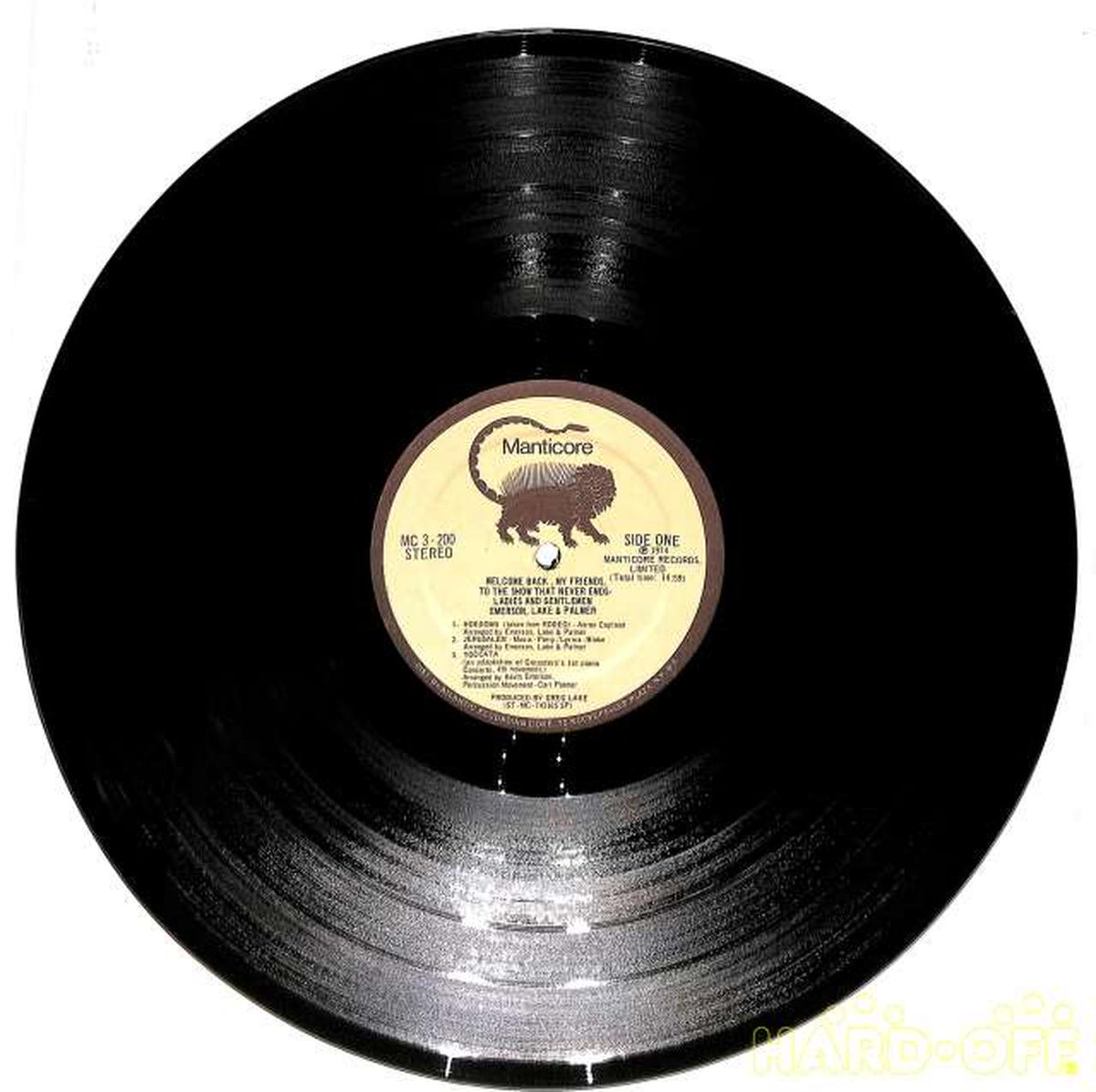 Manticore (imported, US) E.L.P. 'Ladies & Gentlemen' MC 3-200 3LP