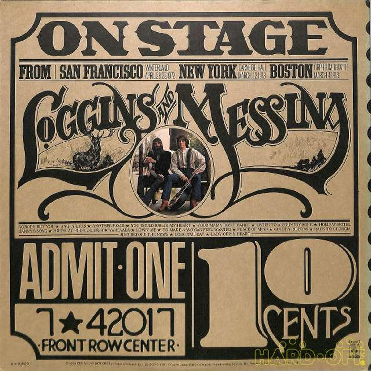 CBS Sony Loggins & Messina "On Stage" SOPW-7~8 2LP