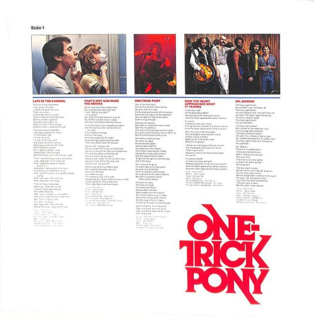 Warner Pioneer Paul Simon "One Trick Pony" P-10895W