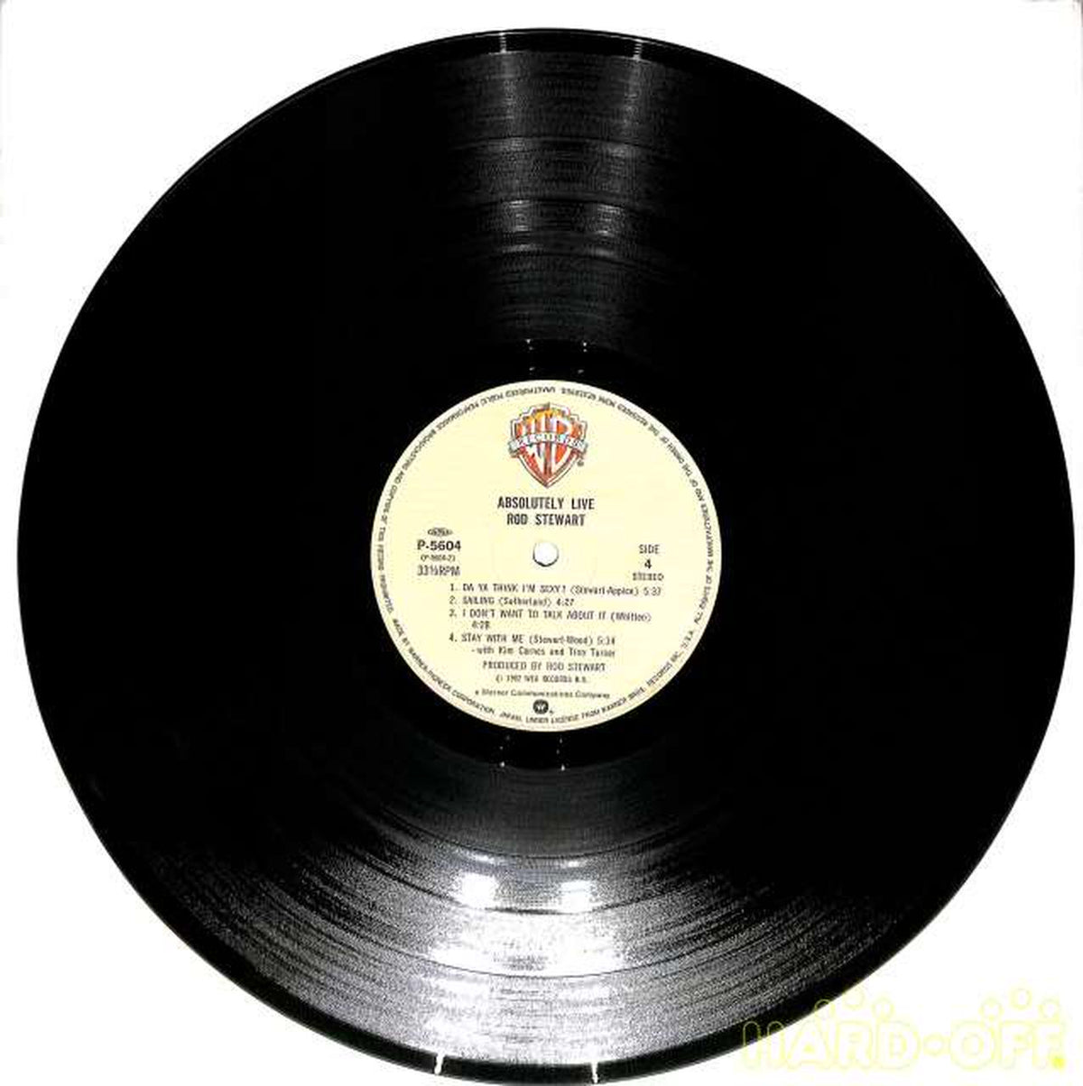 Warner Pioneer Rod Stewart 'Absolute Live' P-5603~4 2LP