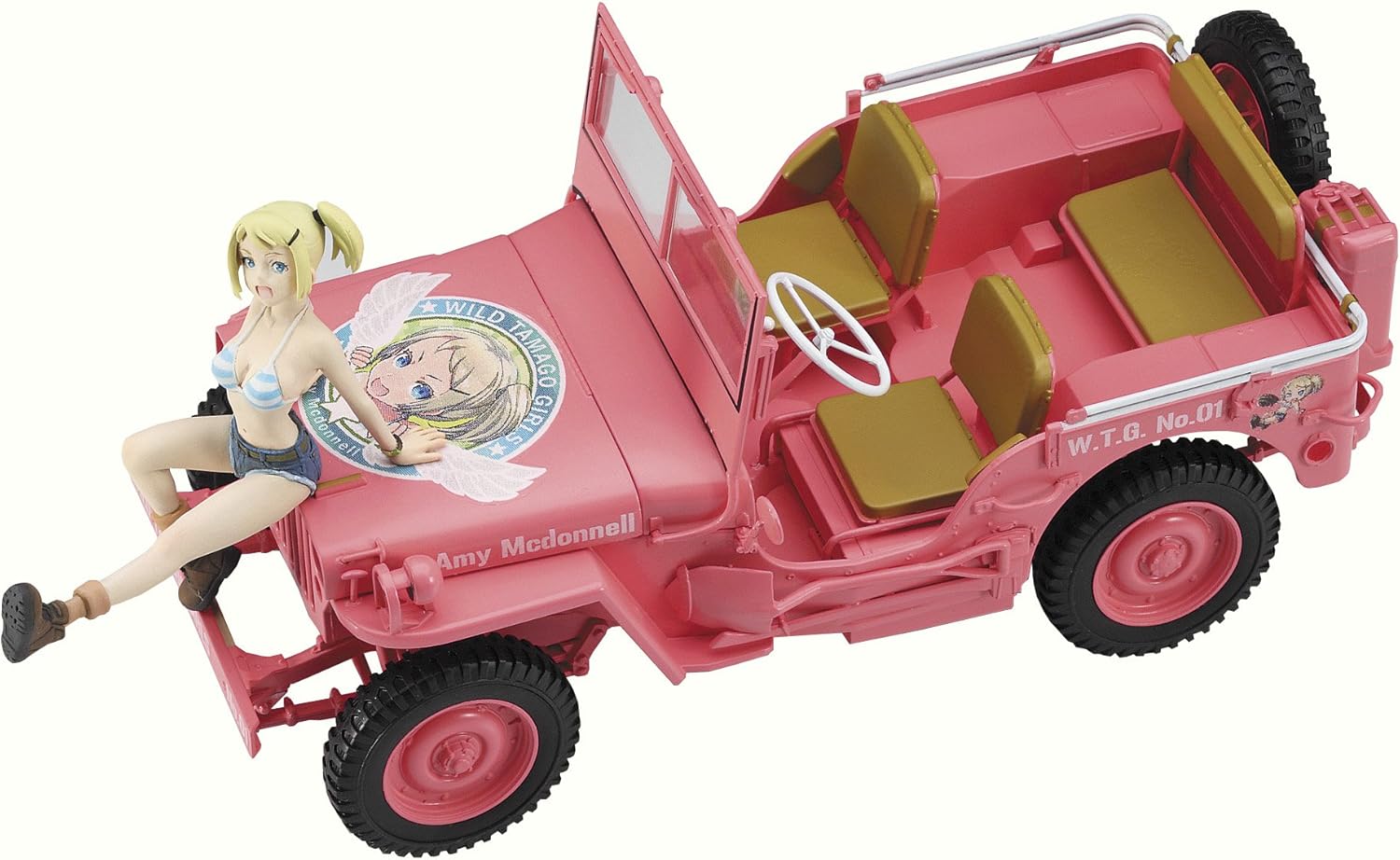 Hasegawa SP356 1/24 Wild Egg Girls No. 01 1/4 Ton 4x4 Utility Truck Amy McDonnell W/Figure - BanzaiHobby