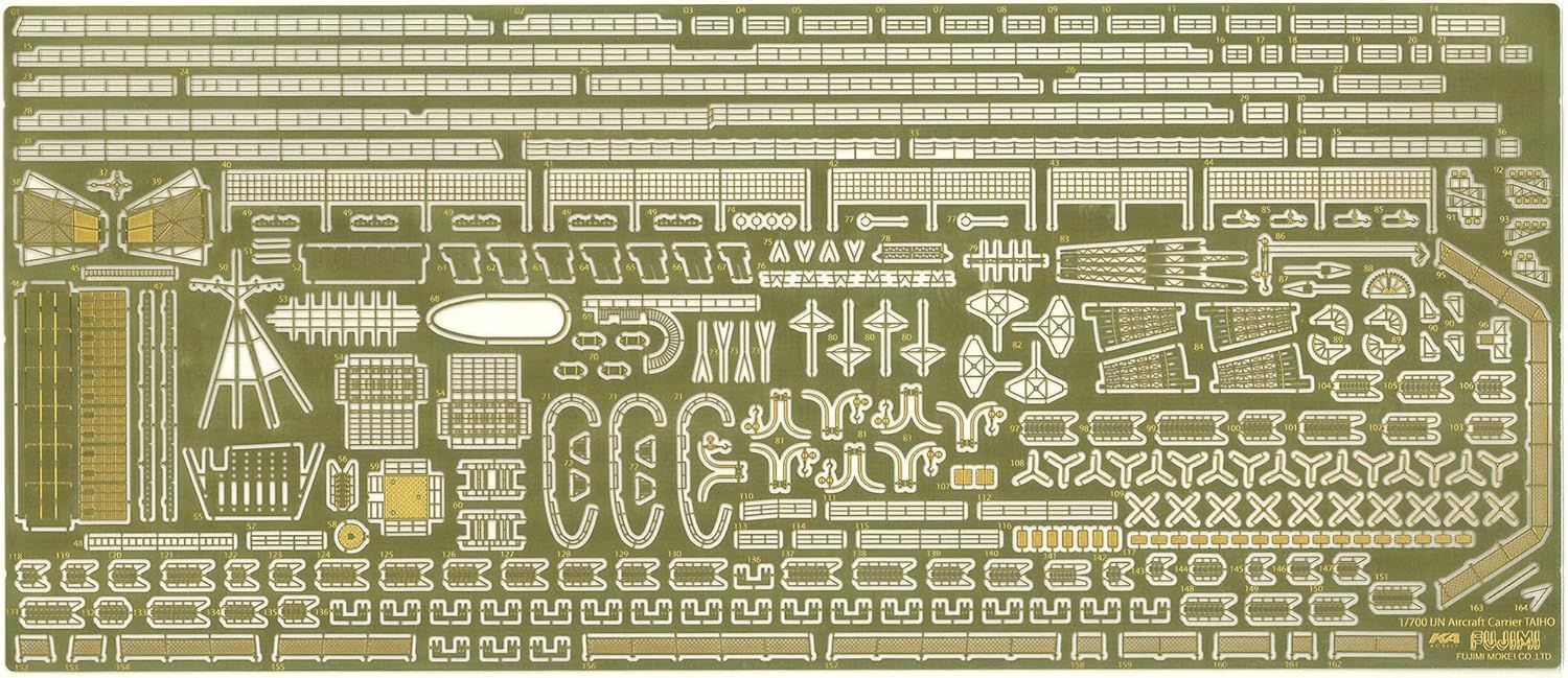 Fujimi FH-18EX-1 1/700 Imperial Navy Series No.18 EX-1 Japan Navy Aircraft Carrier Taiho (Latex Deck Specification) Full Hull Model (with etching parts) - BanzaiHobby