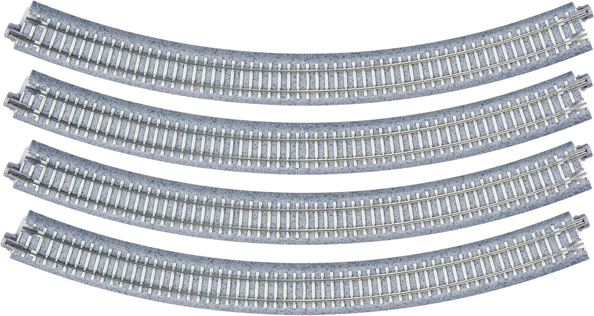 KATO 20-135 N-Gauge UNITRACK PC Concrete Tie Curved Track R348-45 (4-piece set) - Kato - Precision Railroad Model Banzai Hobby