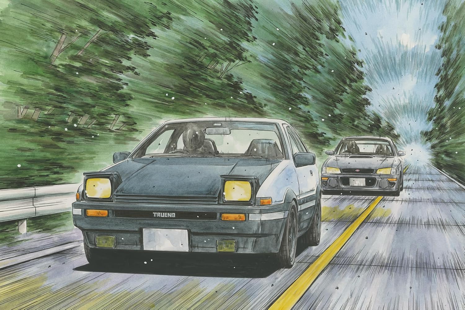 Fujimi ISD-019 1/24 Initial D Series No.019 Trueno AE86 Carbon Bonnet by Takumi Fujiwara - BanzaiHobby
