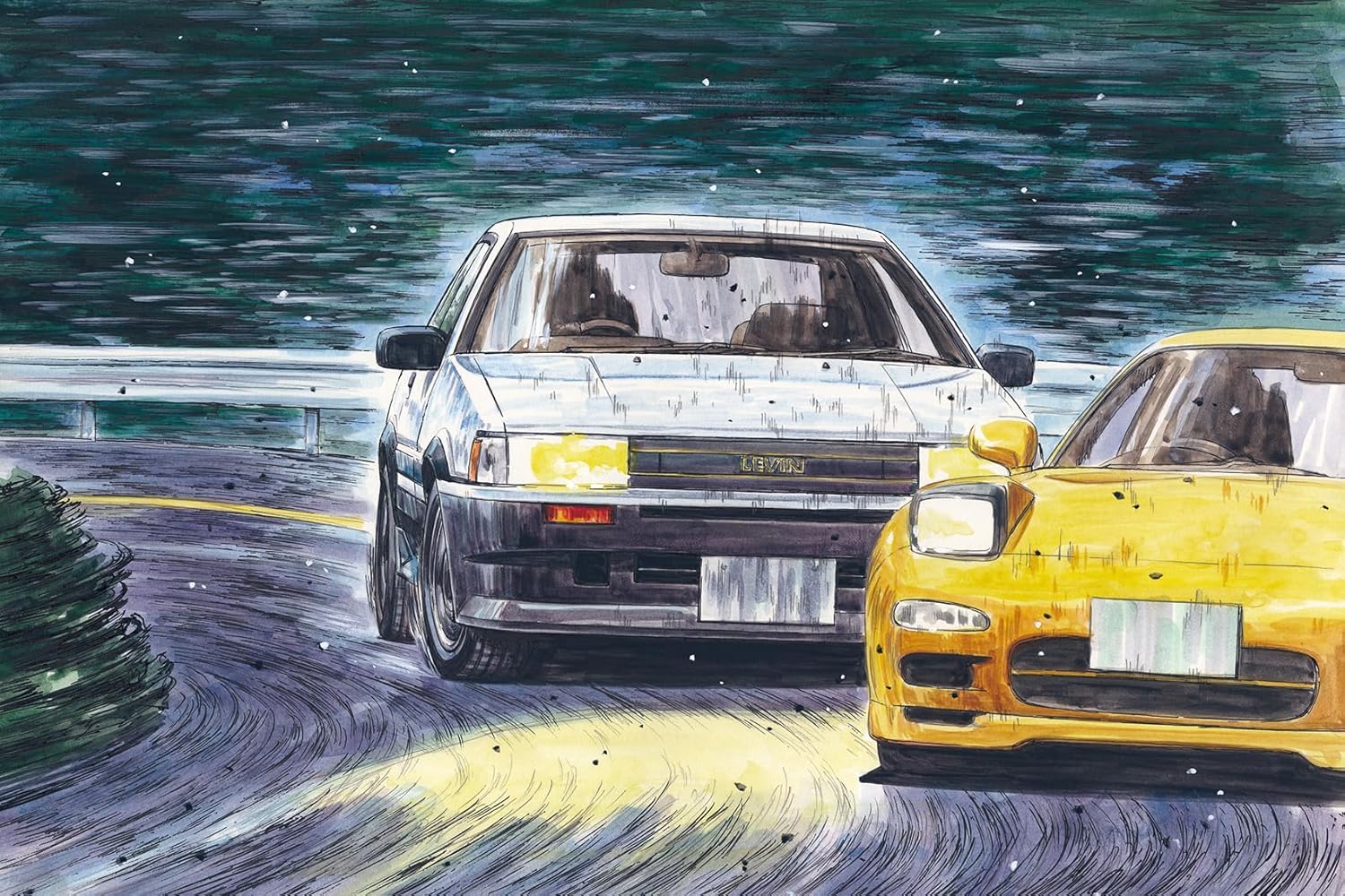 Fujimi ISD-006 1/24 Initial D Series No.006 Hachiroku Levin Wataru Akiyama - BanzaiHobby