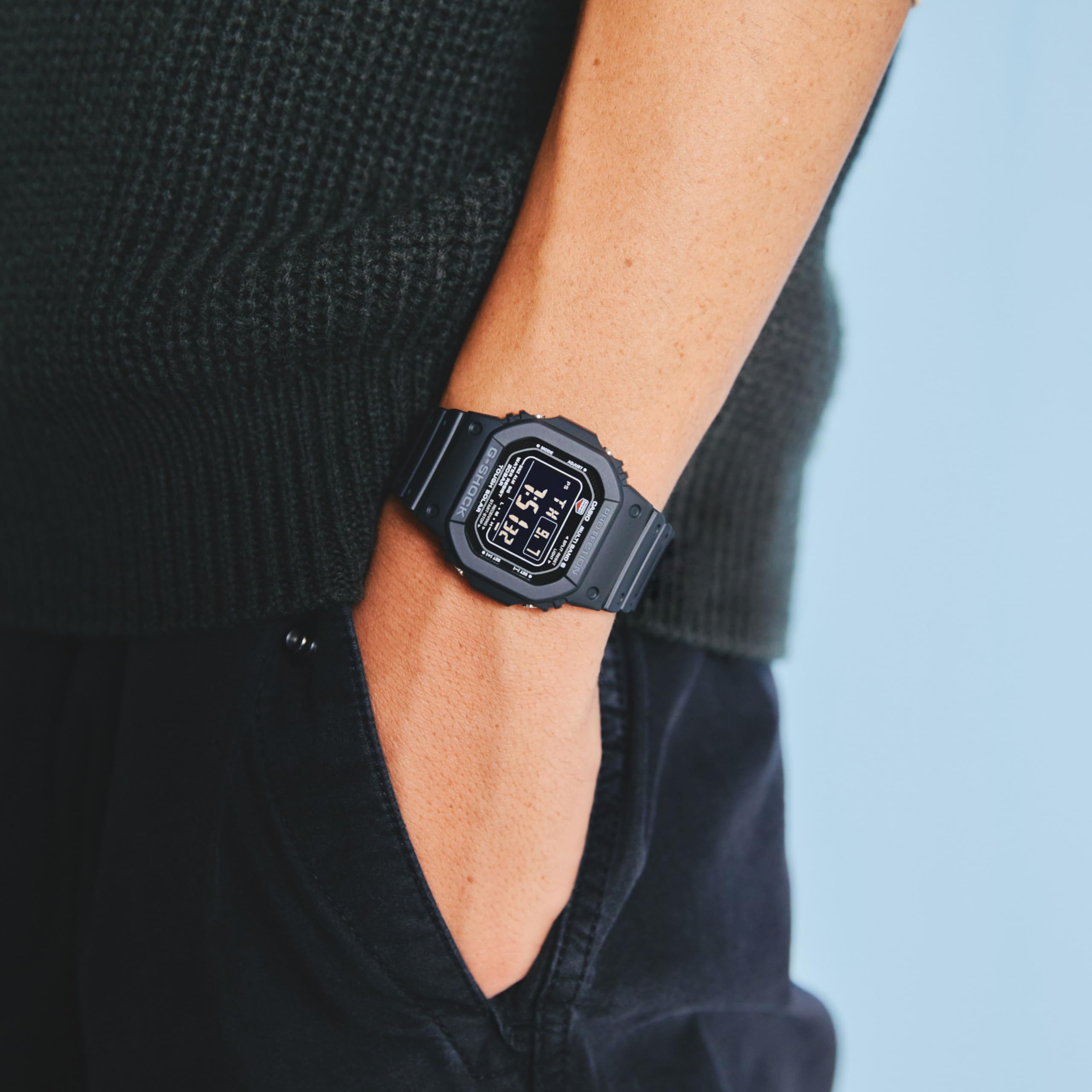 [カシオ]CASIO G-SHOCK Gショック GW-M5610U-1BJF 電波 ソーラー 電波時計 5600 ブラック デジタル メンズ 腕時計 タフソーラー - BanzaiHobby