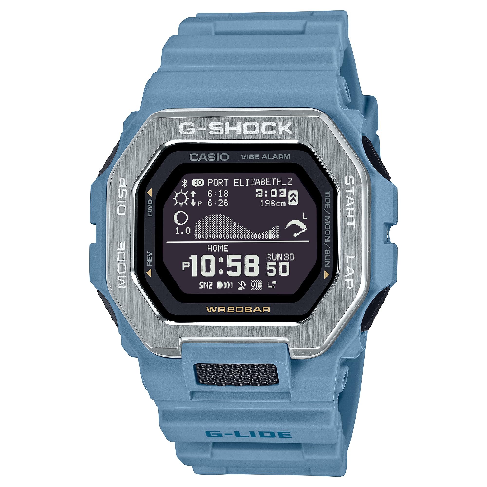Casio G-Shock G-Lide オーシャンブルー デジタルサーフウォッチ GBX-100-2A[並行輸入品] - BanzaiHobby