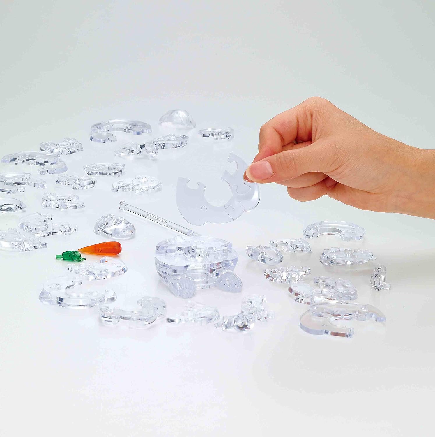 Beverly 50233 Crystal Puzzle Rabbit Clear 43 Pieces