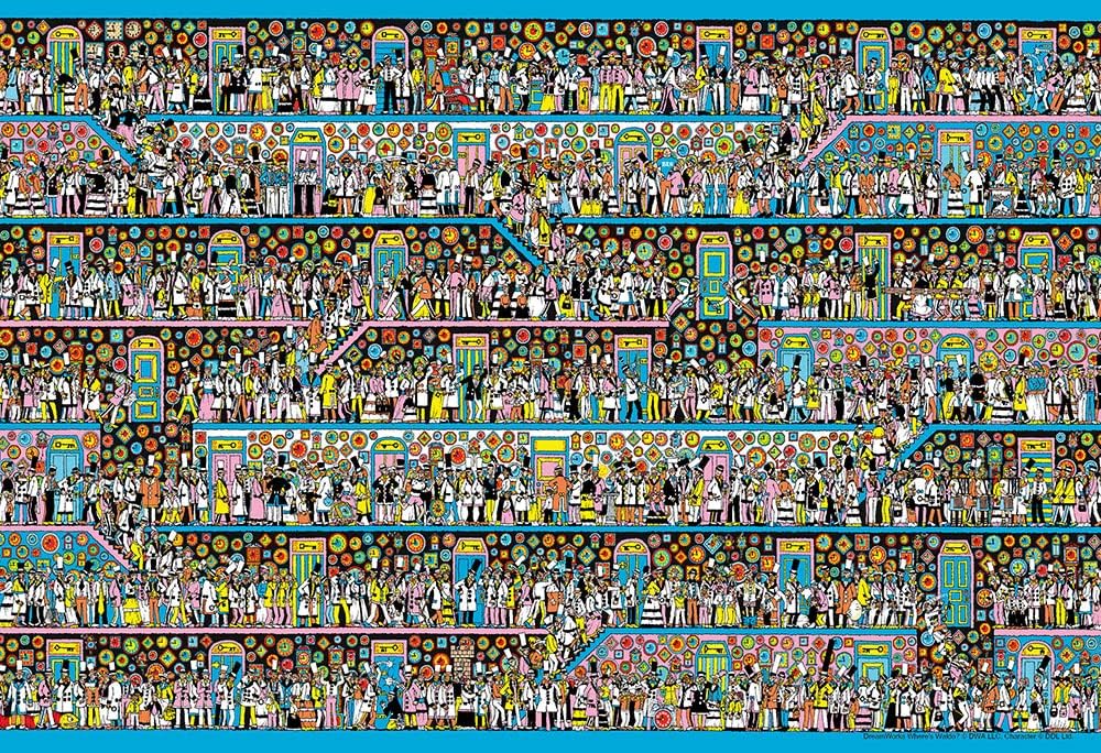 Beverly Ｍ８１－７３４Where's Wally? A time filled with clocks Puzzle