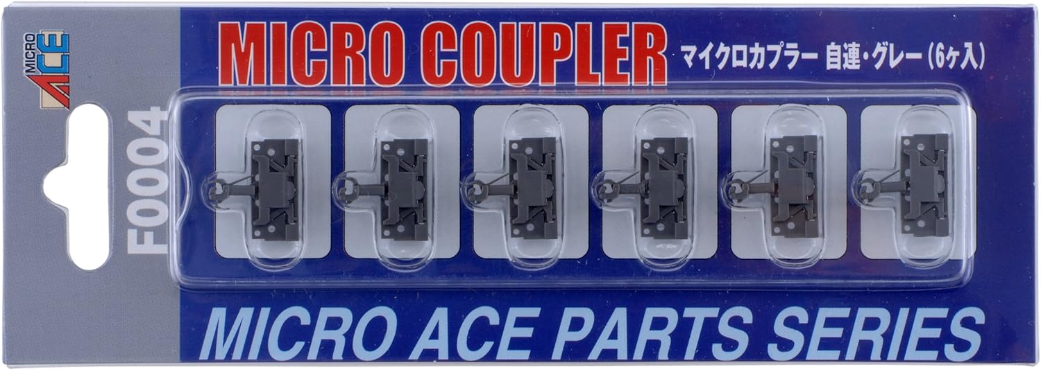Microacoplador automático MicroAce F0004, gris, 6 piezas - BanzaiHobby