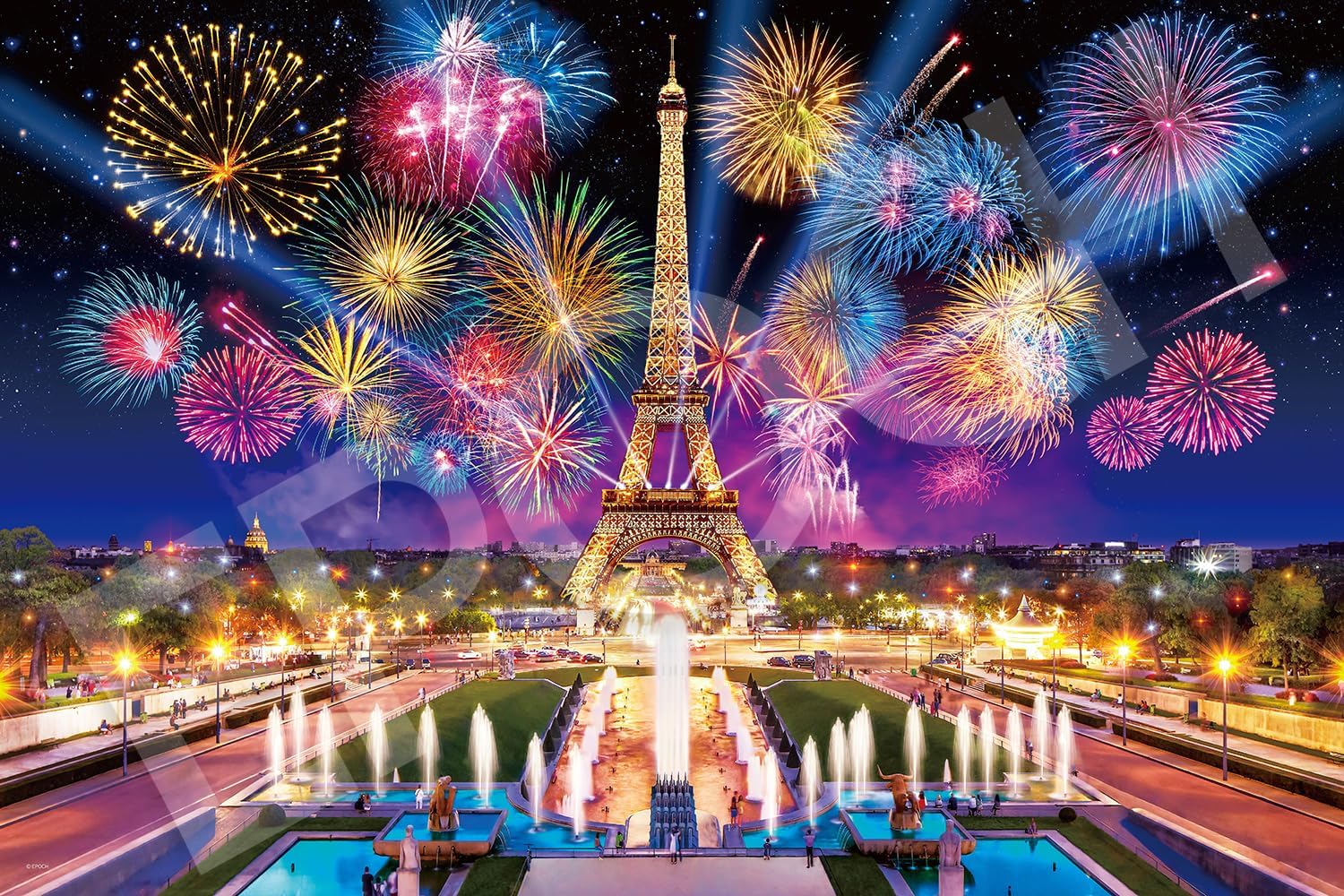 Epoch ０９－０５４ｓ Eiffel Tower Festival Puzzle - BanzaiHobby