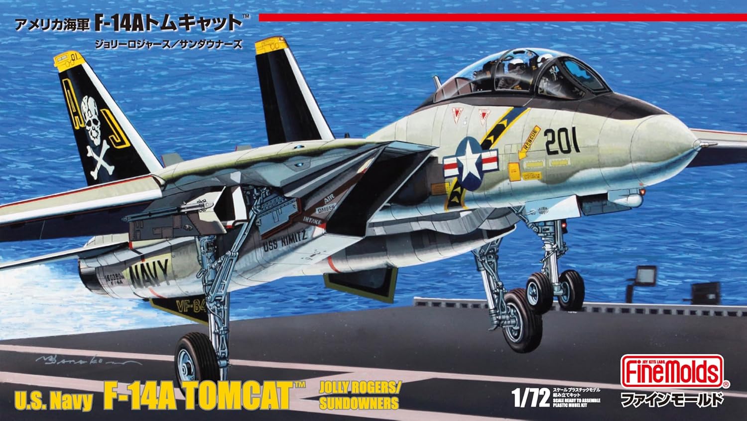 Fine Molds FF10 1/72 US Navy F-14A Tomcat Jolly Rogers/Sundowners