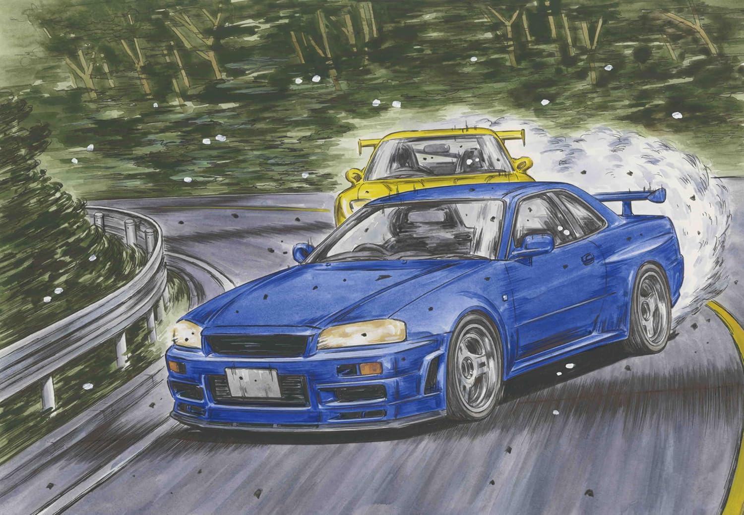 Fujimi ISD22 1/24 Initial D Series No.22 Skyline GT-R (BNR34) Kozo Hoshino - BanzaiHobby