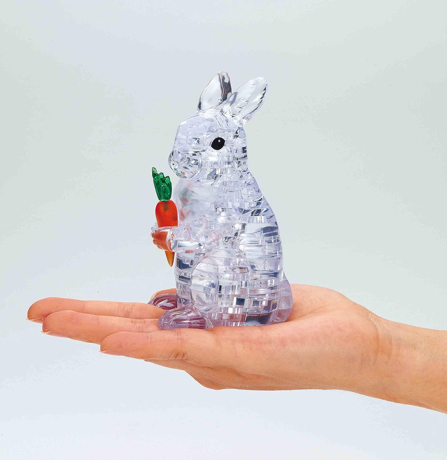 Beverly 50233 Crystal Puzzle Rabbit Clear 43 Pieces