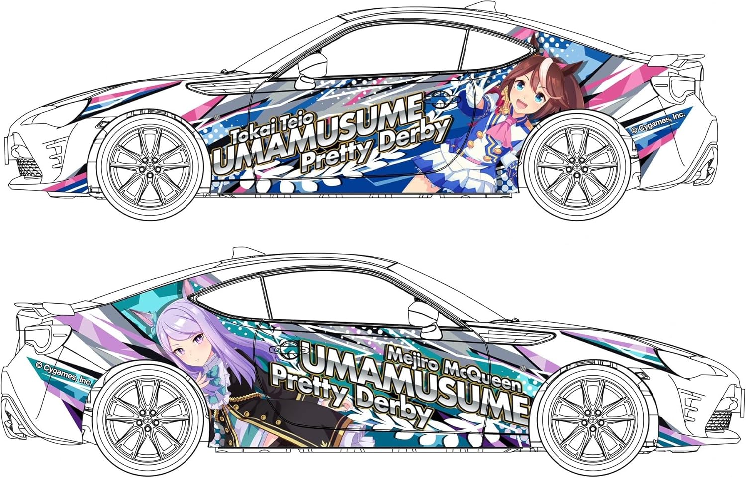 Aoshima 1/24 Itasha Series No.1 Uma Musume Pretty Derby Toyota ZN6 TOYOTA86 '16 - BanzaiHobby