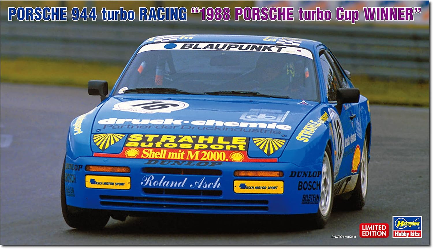 Hasegawa 20637 1/24 Porsche 944 Turbo Racing 1988 Porsche Turbo Cup Winner - BanzaiHobby