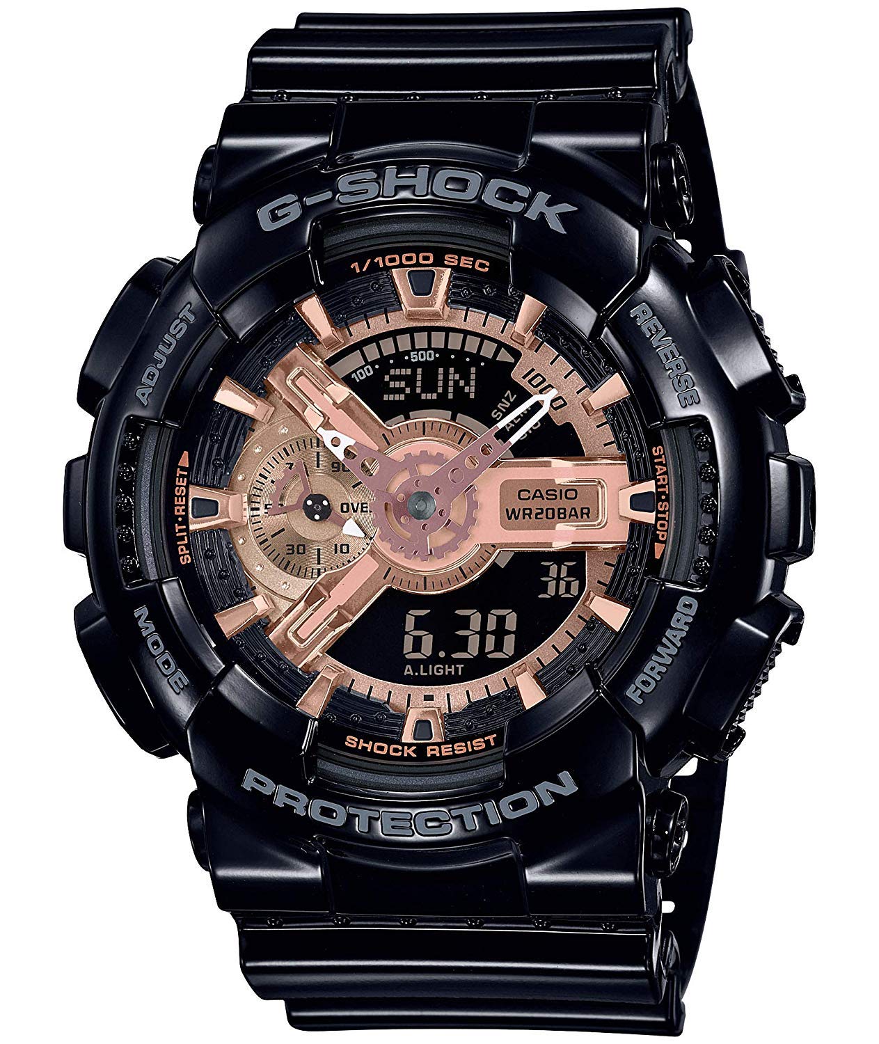 CASIO カシオ/G-SHOCK ジーショック GA-110MMC-1A 腕時計 メンズ デジアナ BLACK & ROSE GOLD SERIES [並行輸入品]