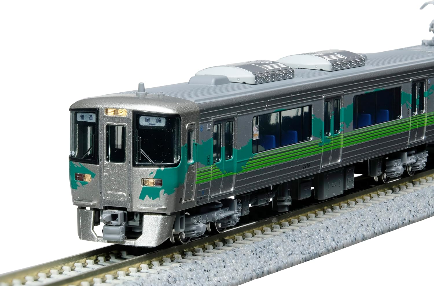 KATO 10-2155 N-Gauge Aichi Loop Railway 2000 Series Green 2 Cars Set - BanzaiHobby