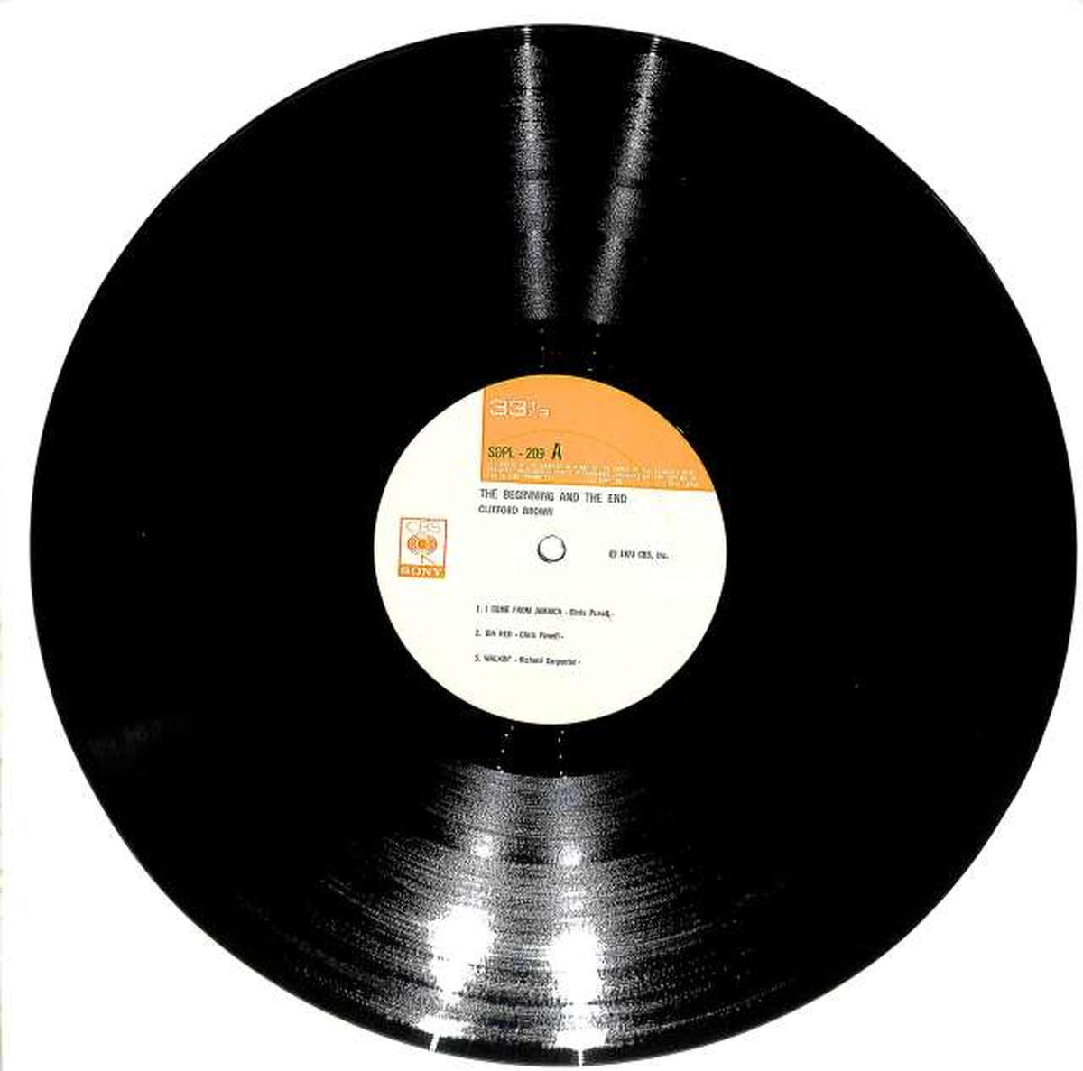 CBS Sony Clifford Brown "The Beginning and the End" SOPL-209