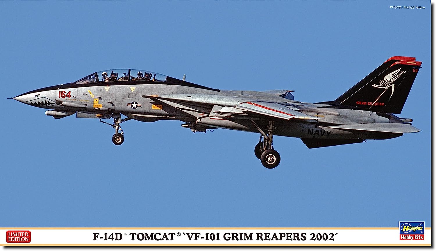 Hasegawa F-14D Tomcat `VF-101 Grim Reapers 2002` 1/72 - BanzaiHobby