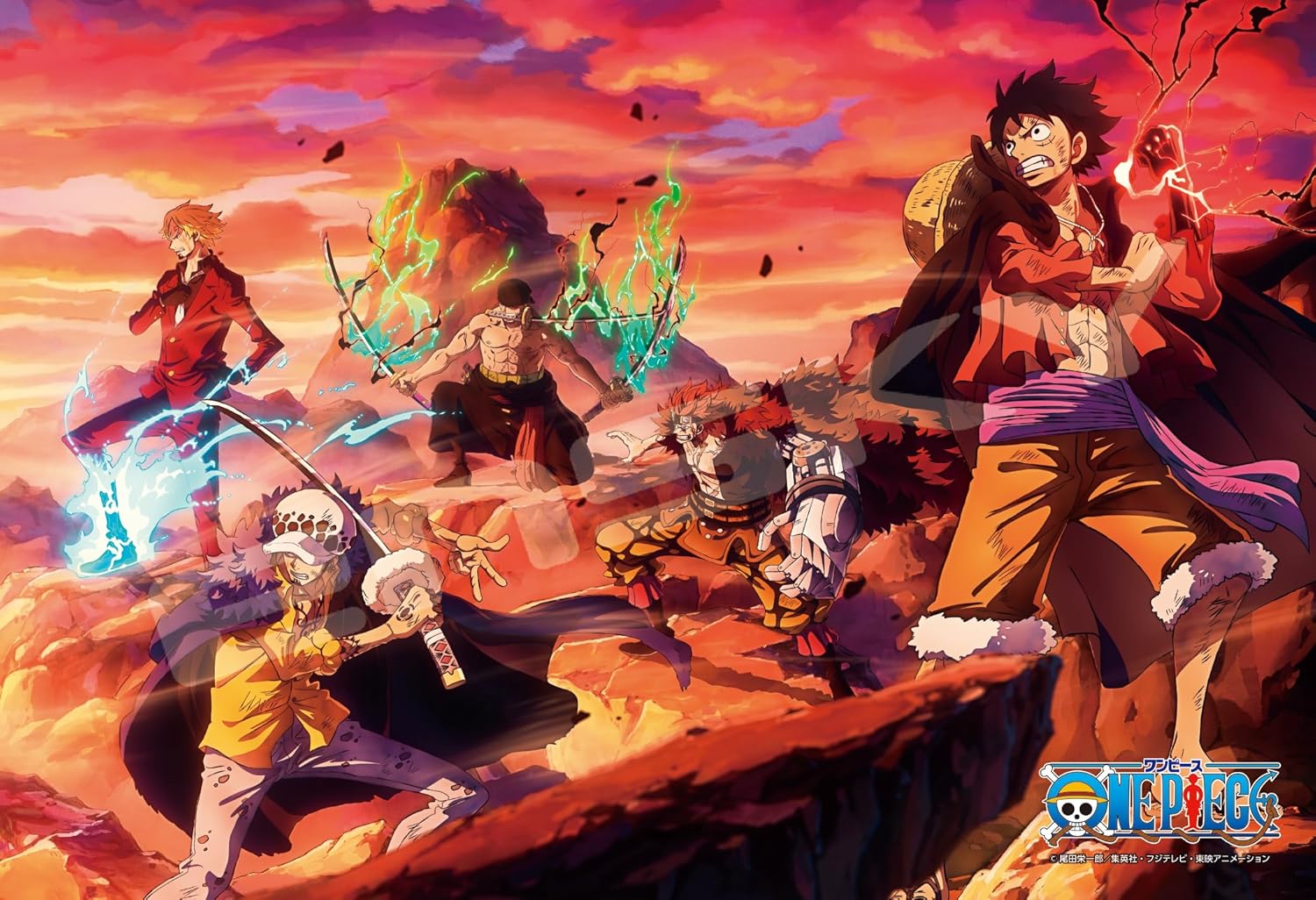 Ensky 300-3063 Wano Country Final Battle ① One Piece - One Piece (Puzzle, 300 Pieces, 26 x 38 cm)