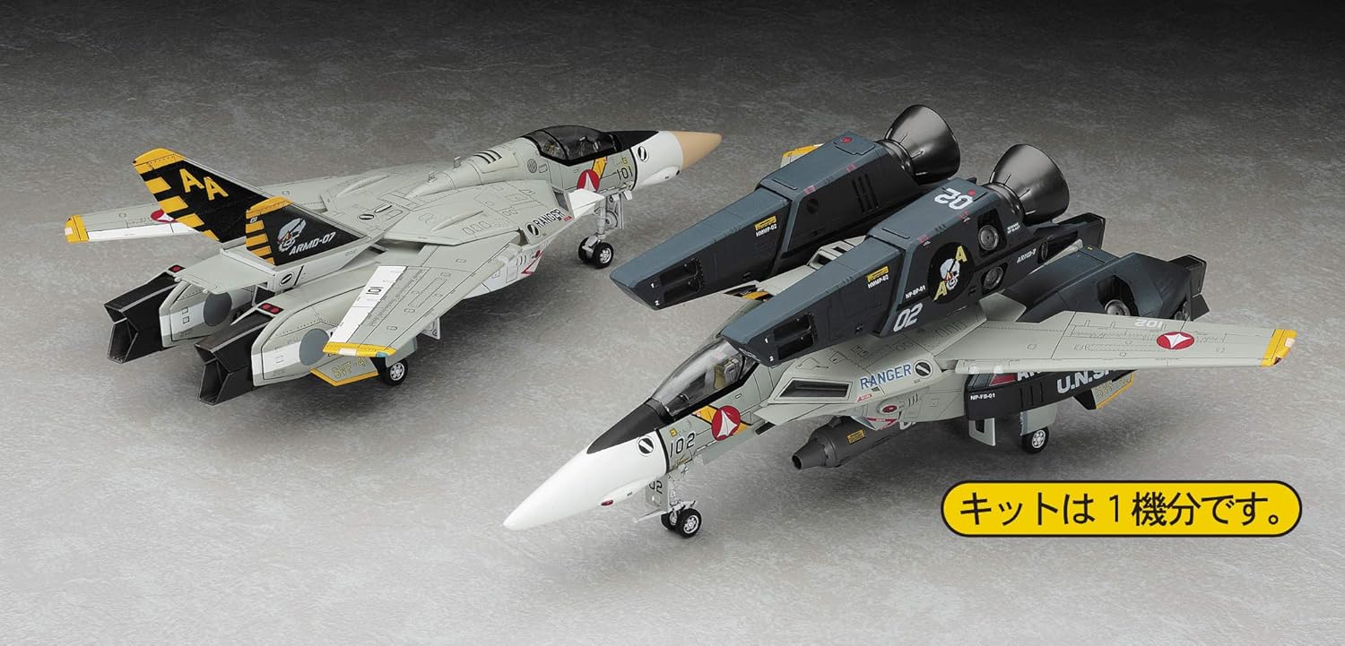 Hasegawa 65782 1/72 VF-1J Super/Strike Valkyrie SVF-41 Black Aces (Macross) - BanzaiHobby