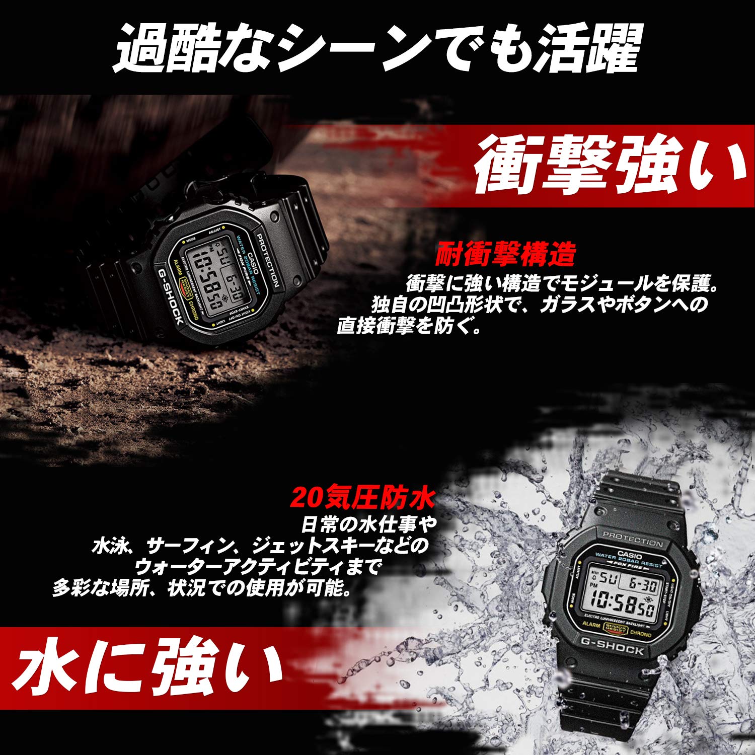 [カシオ] 腕時計 ジーショック 【国内正規品】スプリングカラー DW-5600SC-4JF メンズ ピンク - BanzaiHobby