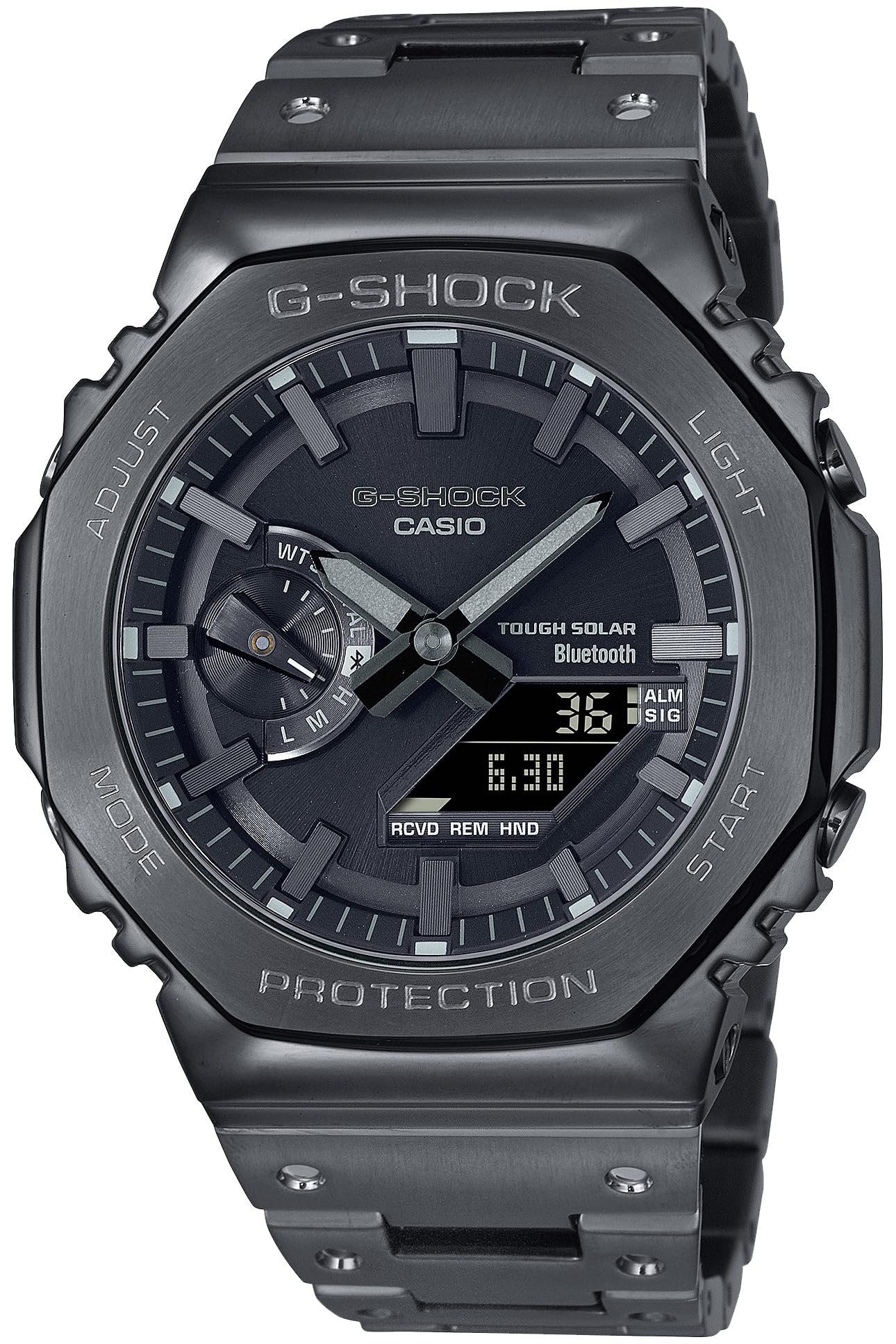 G-SHOCK [カシオ] 腕時計 ジーショック 【国内正規品】 Bluetooth 搭載 フルメタル ソーラー GM-B2100BD-1AJF メンズ ブラック - BanzaiHobby