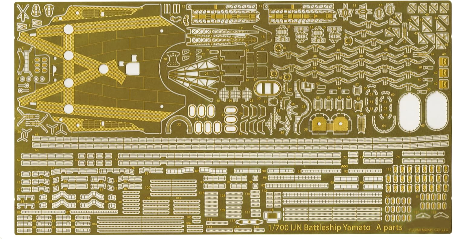 Fujimi 451831 1/700 Imperial Navy Series No.1 EX-2 Japanese Navy Light Cruiser Yamato Full Hull Model (With Etched Parts)