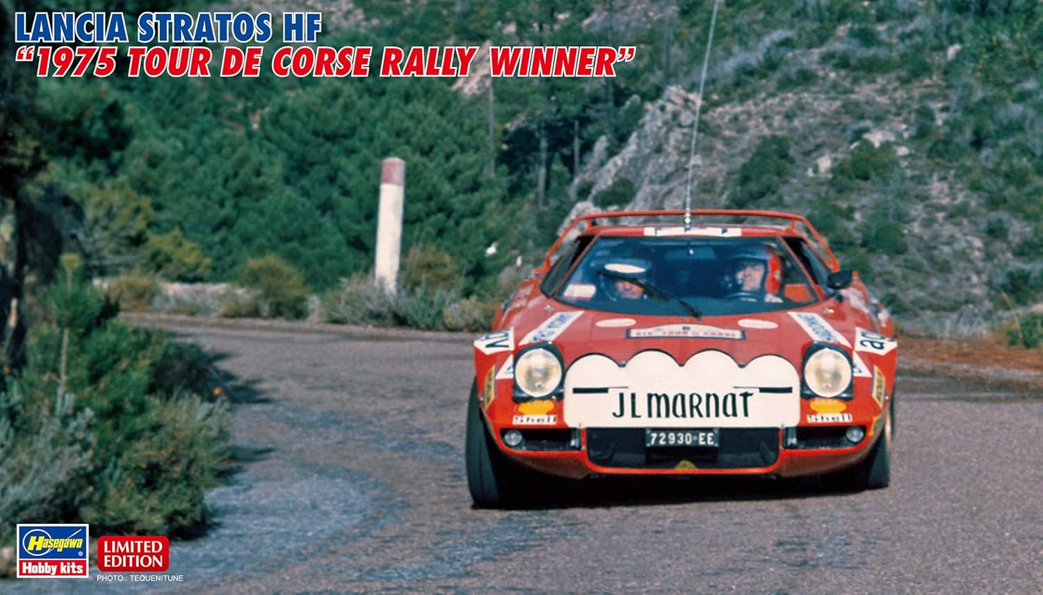 Hasegawa 20737 1/24 Lancia Stratos HF 1975 Tour de Corse Rally Winner - BanzaiHobby