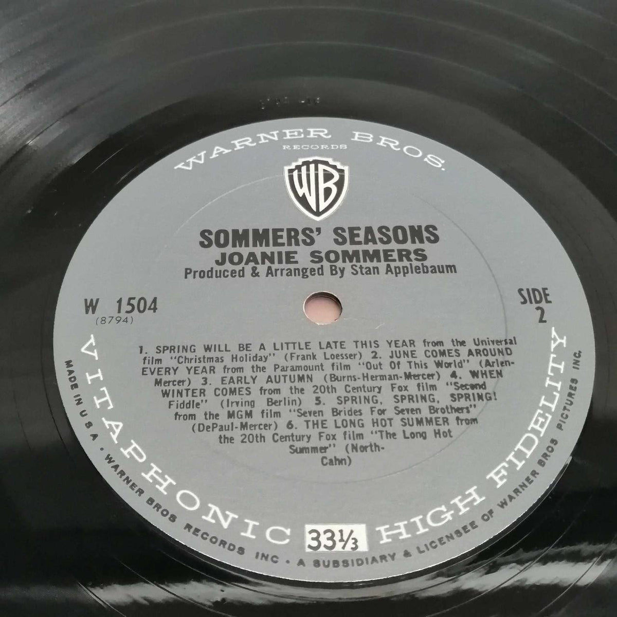 WARNER BROS JOANIE SOMMERS W1504