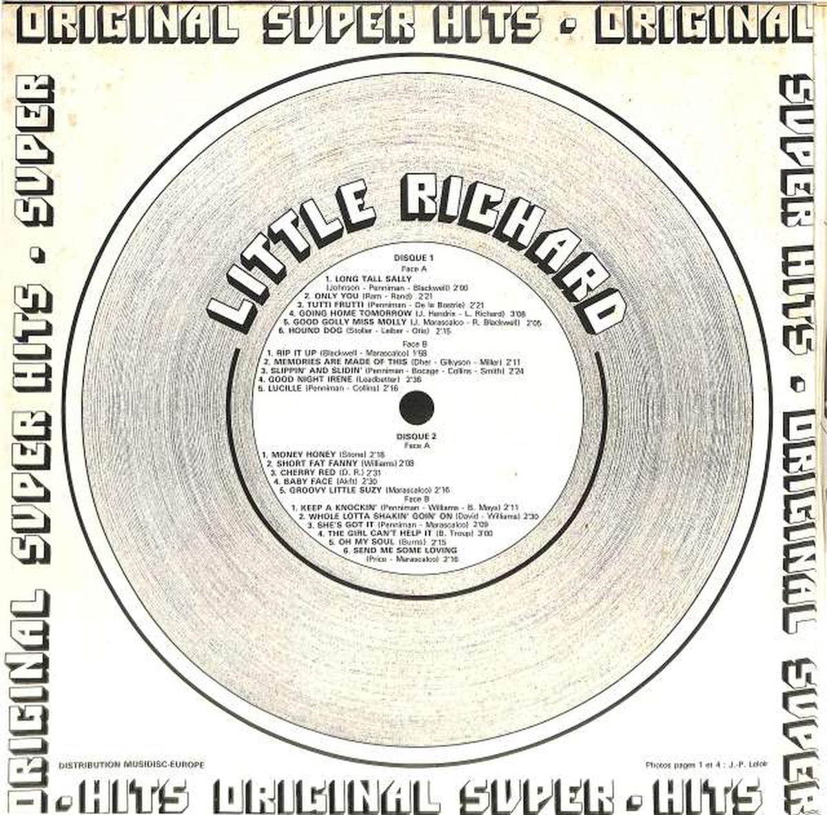 FESTIVAL Little Richard "ORIGINAL SUPER HITS" ALB 175 (imported) 2LP