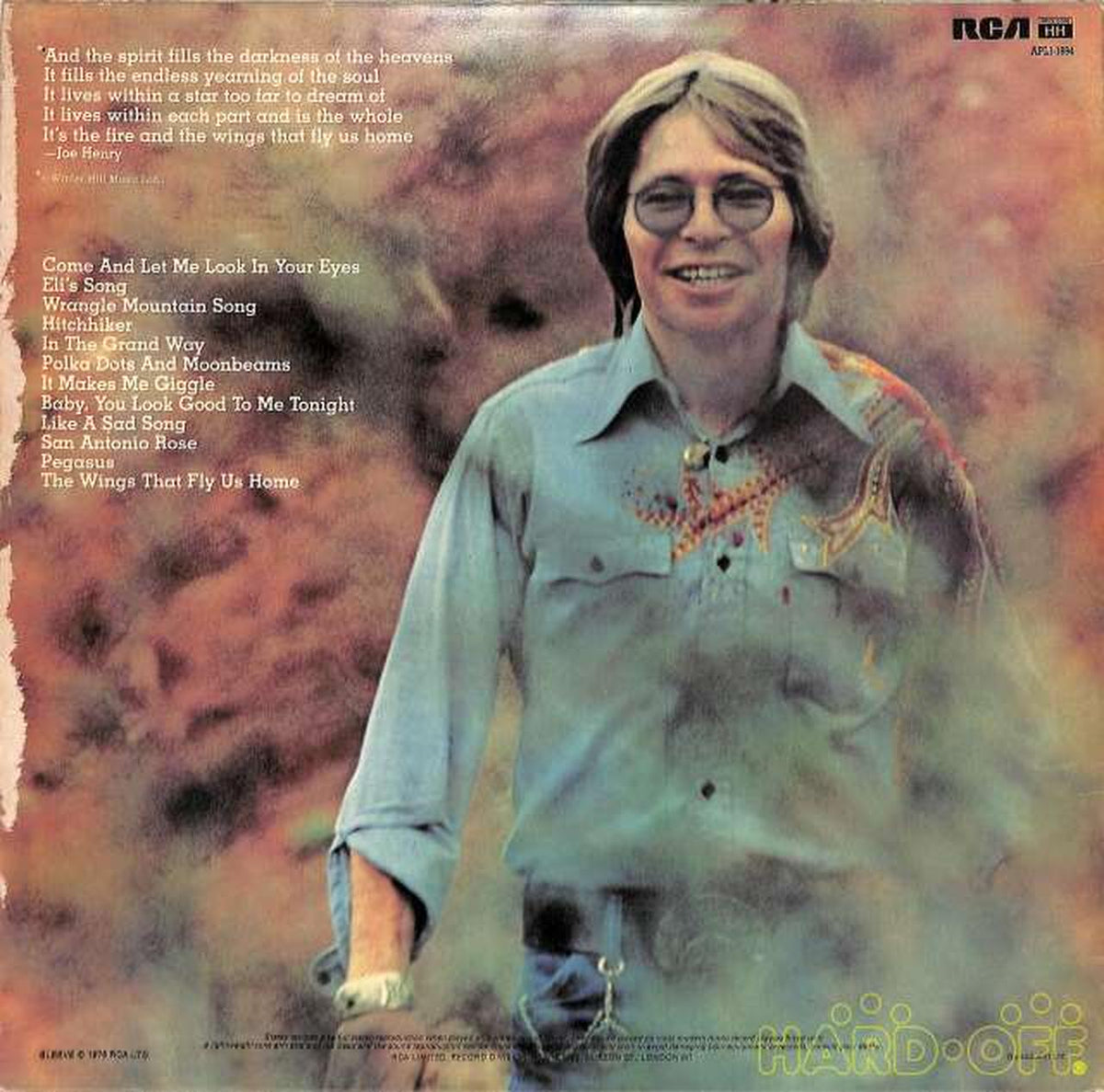 RCA (Import in US) John Denver "Poems of the Heart" APLI-1694