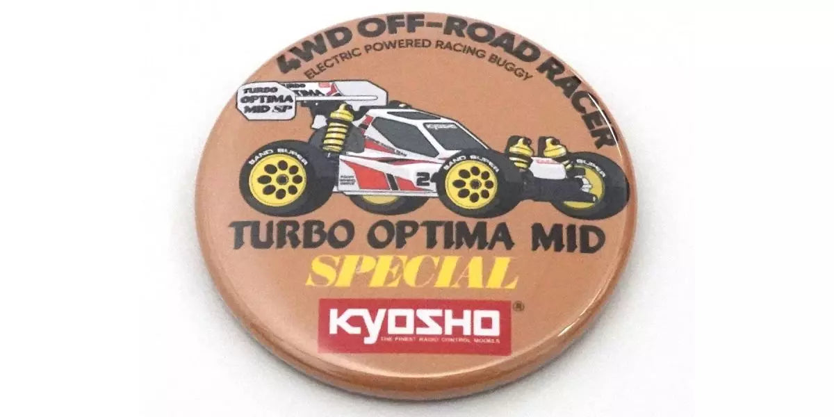 Kyosho 87526 Vintage Buggy Tin Badge Assortment (4WD Series) (7 Designs)