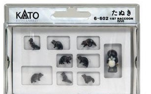 KATO [PO NOV 2921] 6-602 Figuanimal Japanese Animal 1/87 Raccoon (9 P - BanzaiHobby