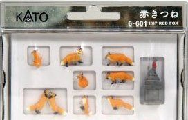 KATO [PO NOV 2021] 6-601 Figuanimal Japanese Animal 1/87 Red Fox (9 P - BanzaiHobby