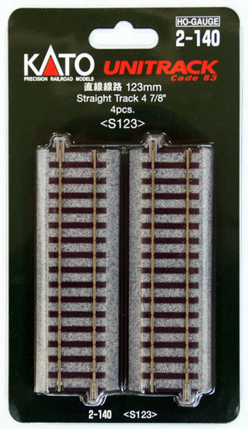 KATO 2-140 123mm 4-7/8" Straight (4) - BanzaiHobby