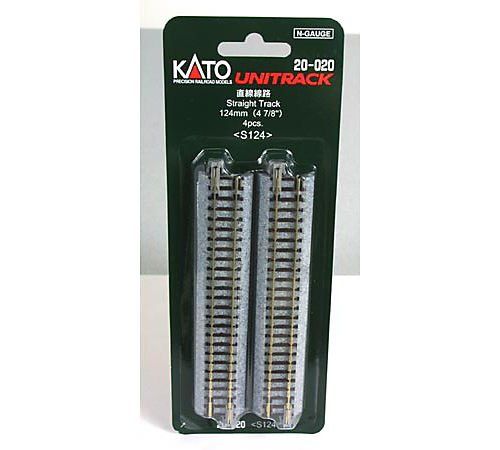 KATO 20-020 124mm 4-7/8" Straight (4pcs) - BanzaiHobby