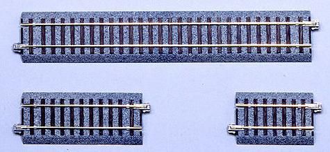 KATO 60 mm (2-3/8") Straight Track, 4 pcs. - BanzaiHobby