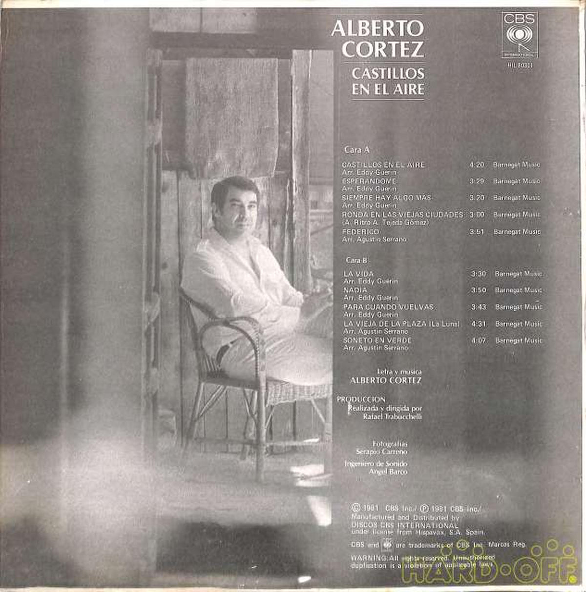 CBS (Import, Spain) Alberto Cortés "Castle in the Air" HIL-80301
